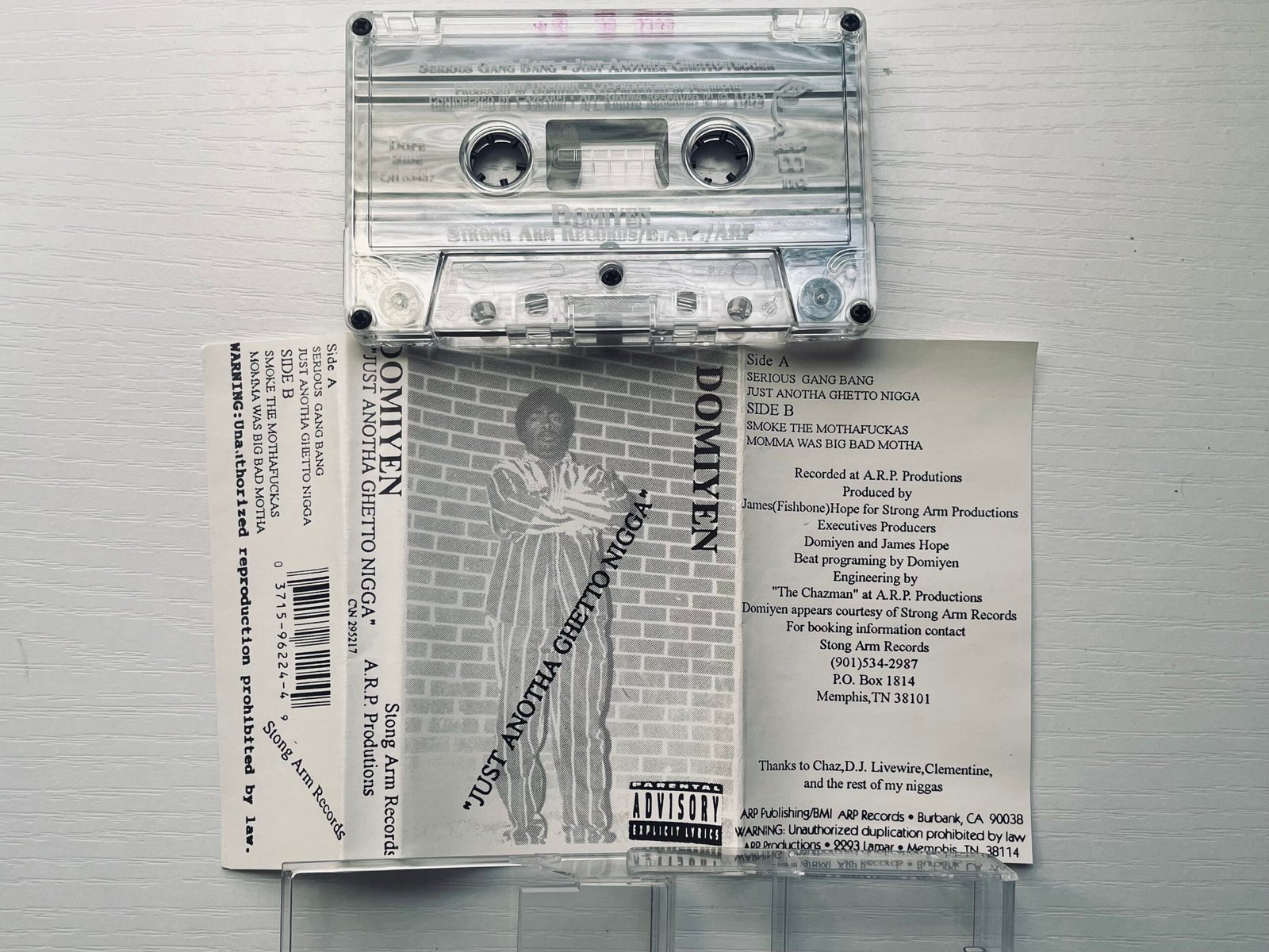 Domiyen - Just Anotha Ghetto Nigga (1993) - Image 3