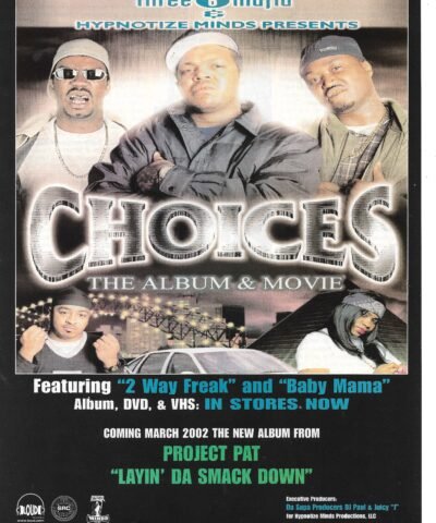 Three 6 Mafia - Choices (2000) Poster