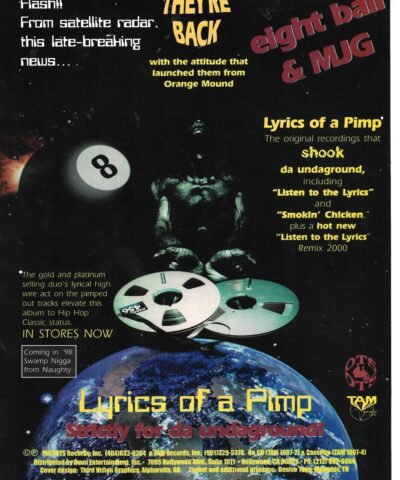 8Ball & MJG - Lyrics of A Pimp Strictly For Da Underground Poster (1997)